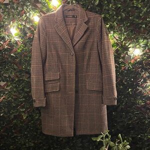 Ralph Lauren Brown Checkered Blazer